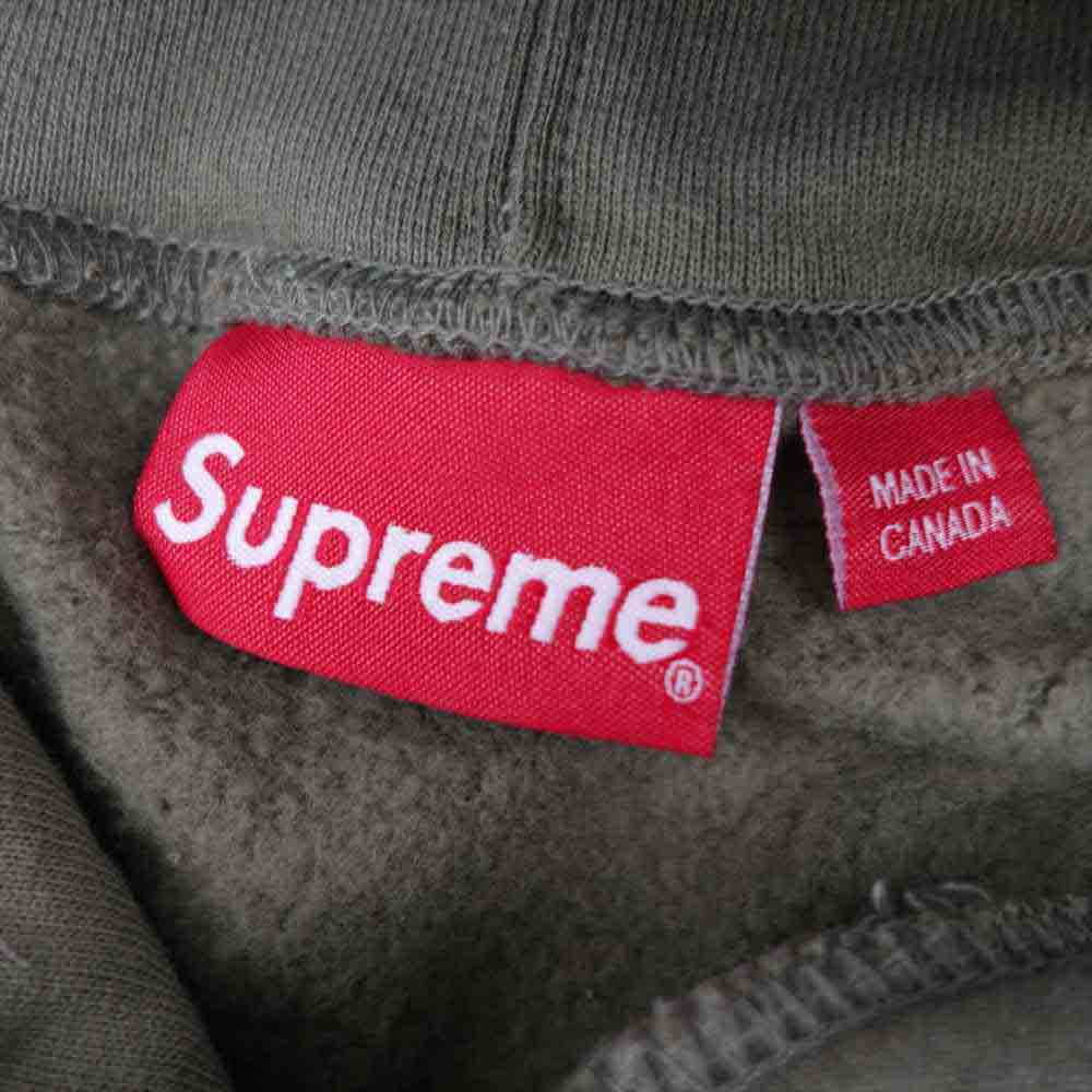 Supreme シュプリーム 21SS shine hooded sweatshirt Light Olive シャイン フーデッド スウェット カーキ系 M【新古品】【未使用】【中古】