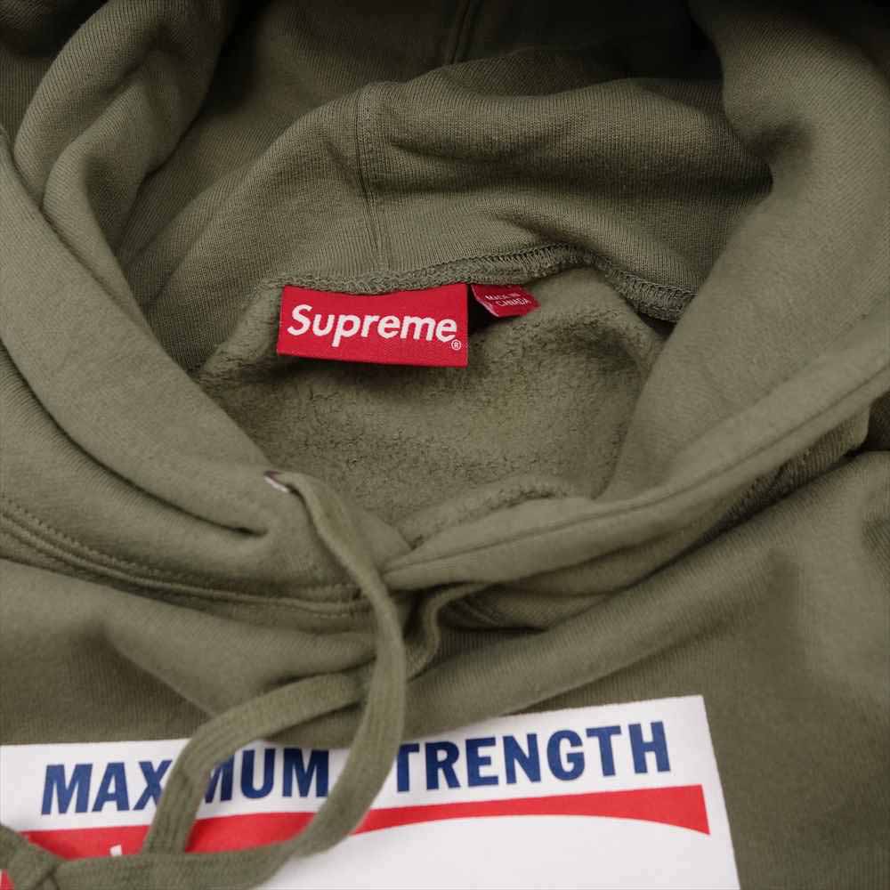 Supreme シュプリーム 21SS shine hooded sweatshirt Light Olive シャイン フーデッド スウェット カーキ系 L【新古品】【未使用】【中古】