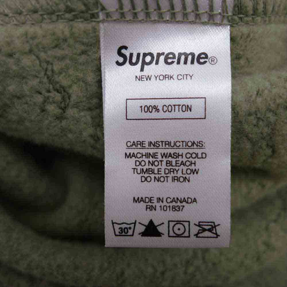 Supreme シュプリーム 21SS shine hooded sweatshirt Light Olive シャイン フーデッド スウェット カーキ系 L【新古品】【未使用】【中古】