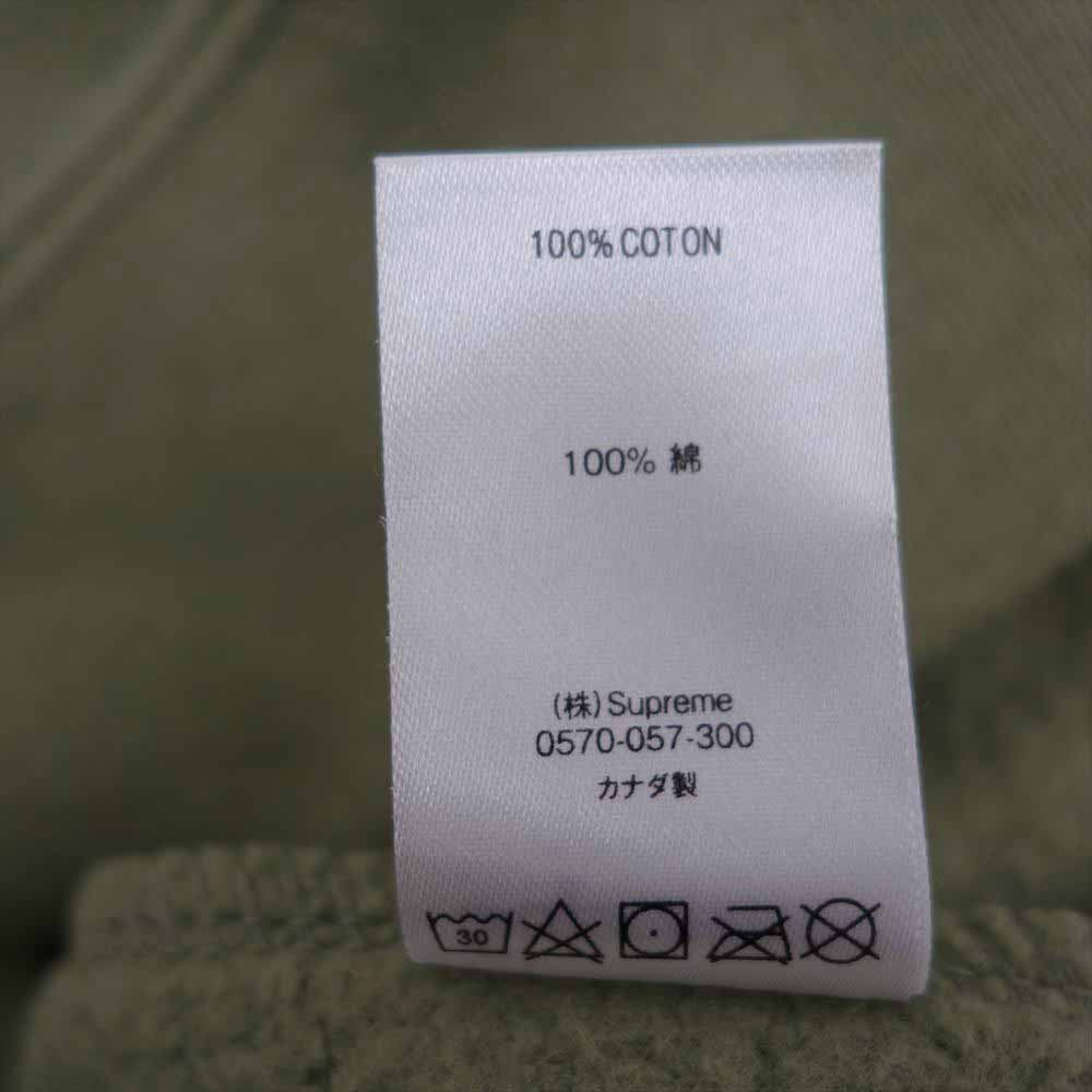 Supreme シュプリーム 21SS shine hooded sweatshirt Light Olive シャイン フーデッド スウェット カーキ系 L【新古品】【未使用】【中古】
