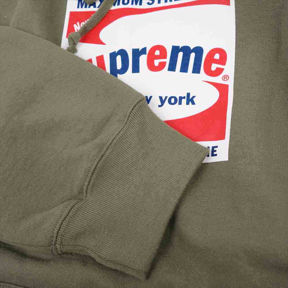 Supreme シュプリーム 21SS shine hooded sweatshirt Light Olive シャイン フーデッド スウェット カーキ系 L【新古品】【未使用】【中古】