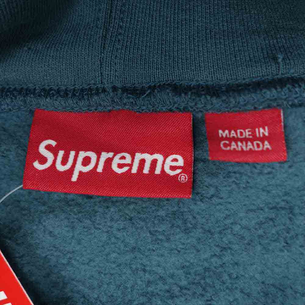 Supreme シュプリーム 21SS shine hooded sweatshirt Light Slate シャイン フーデッド スウェット Slate M【新古品】【未使用】【中古】