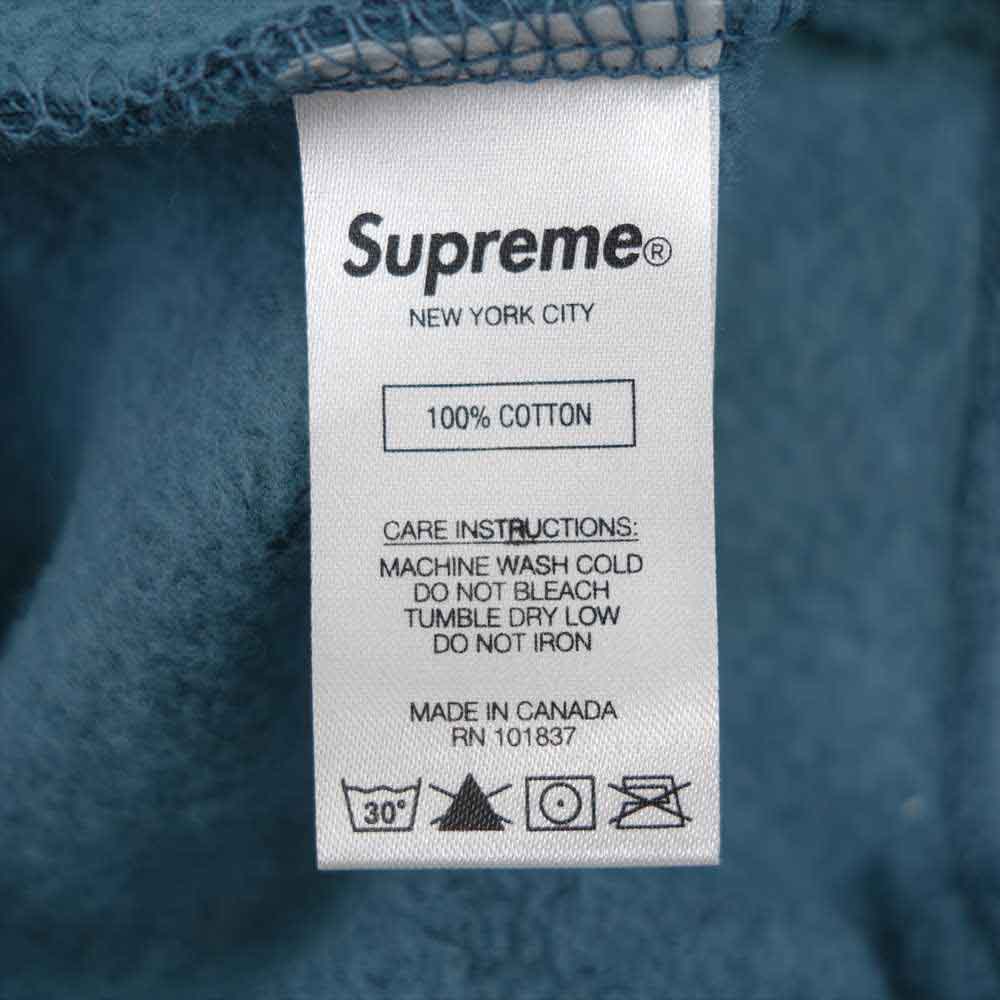 Supreme シュプリーム 21SS shine hooded sweatshirt Light Slate シャイン フーデッド スウェット Slate M【新古品】【未使用】【中古】