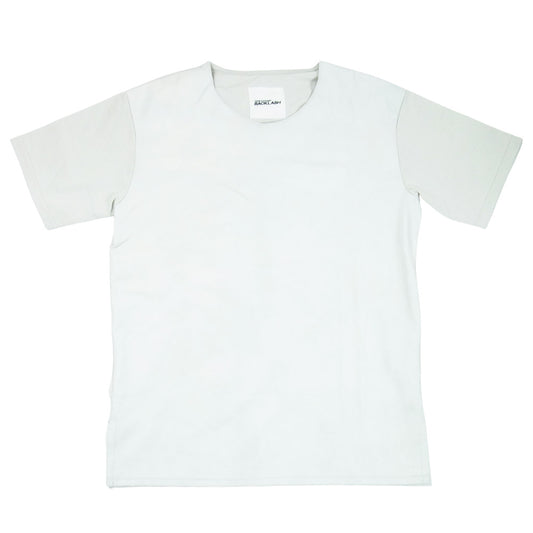 ISAMUKATAYAMA BACKLASH イサムカタヤマバックラッシュ 1808-03 シープレザーコンビ クルー ネック Tシャツ ミントグレー S【中古】