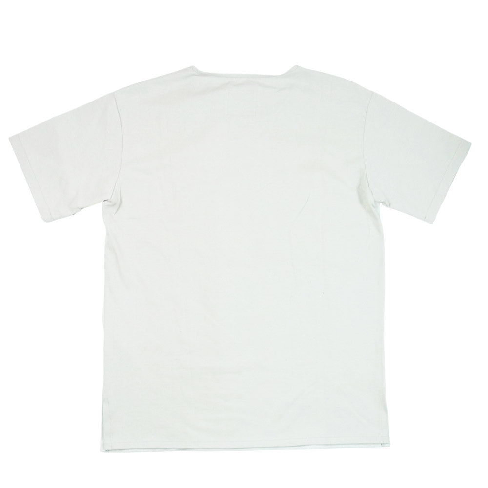 ISAMUKATAYAMA BACKLASH イサムカタヤマバックラッシュ 1808-03 シープレザーコンビ クルー ネック Tシャツ ミントグレー S【中古】