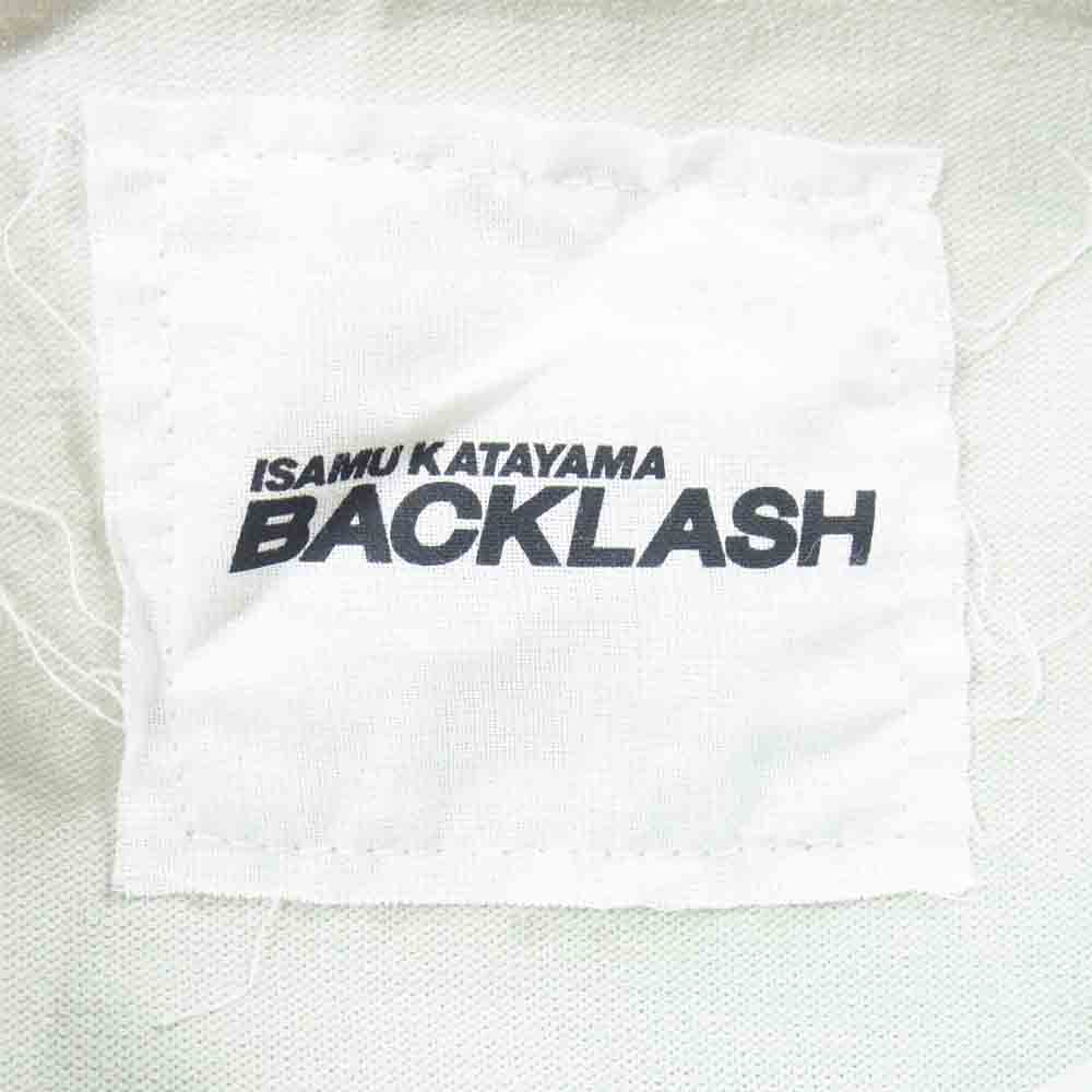 ISAMUKATAYAMA BACKLASH イサムカタヤマバックラッシュ 1808-03 シープレザーコンビ クルー ネック Tシャツ ミントグレー S【中古】