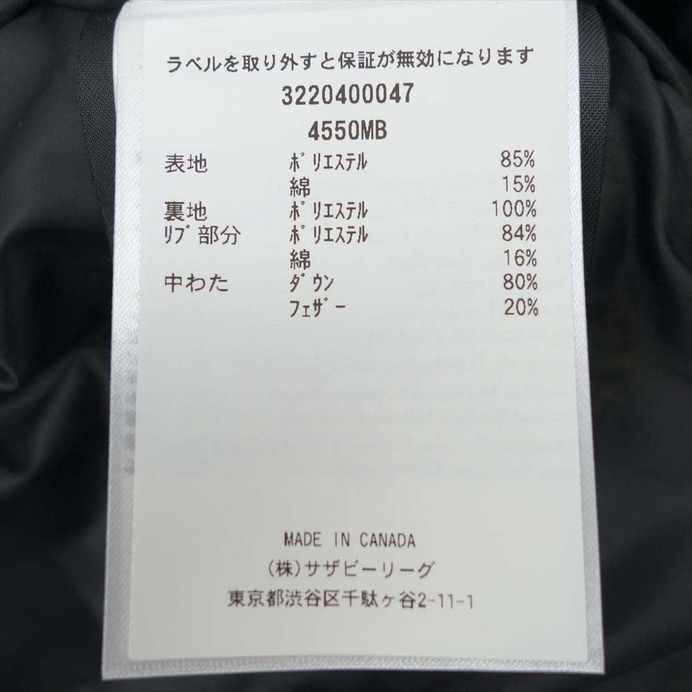 CANADA GOOSE カナダグース 4550MB サザビーリーグ BLACK LABEL MAITLAND PARKA ブラックレーベル メイトランドパーカー ダウン M【極上美品】【中古】