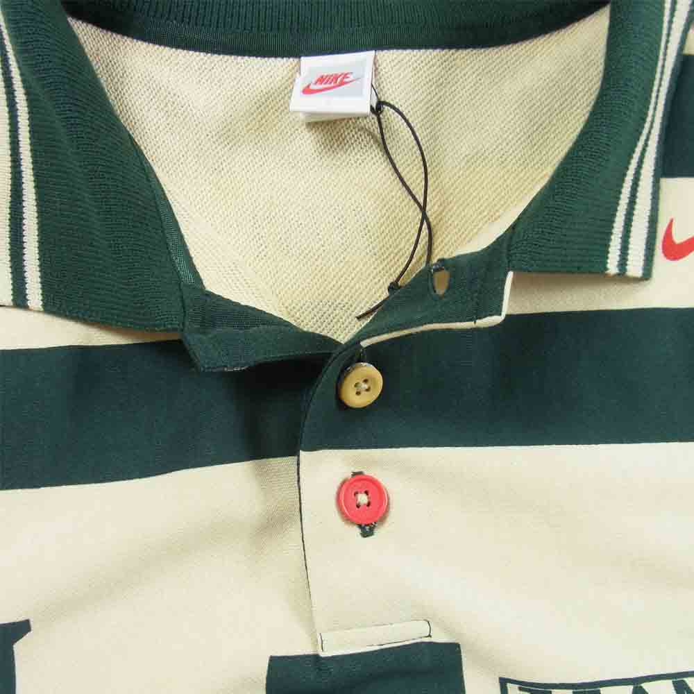 NIKE ナイキ DA2592-397 × カクタス プラント フリー マーケット CPFM CACTUS PLANT FLEA MARKET L/S POLO ポロシャツ ベージュ×緑系 L【新古品】【未使用】【中古】
