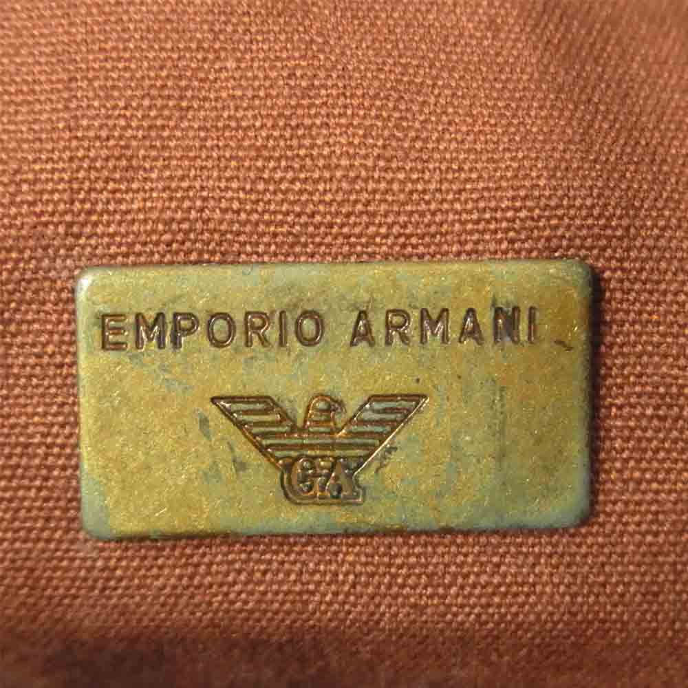 ARMANI EXCHANGE アルマーニエクスチェンジ 巾着 ショルダーバッグ イタリア製 ブラウン系【中古】