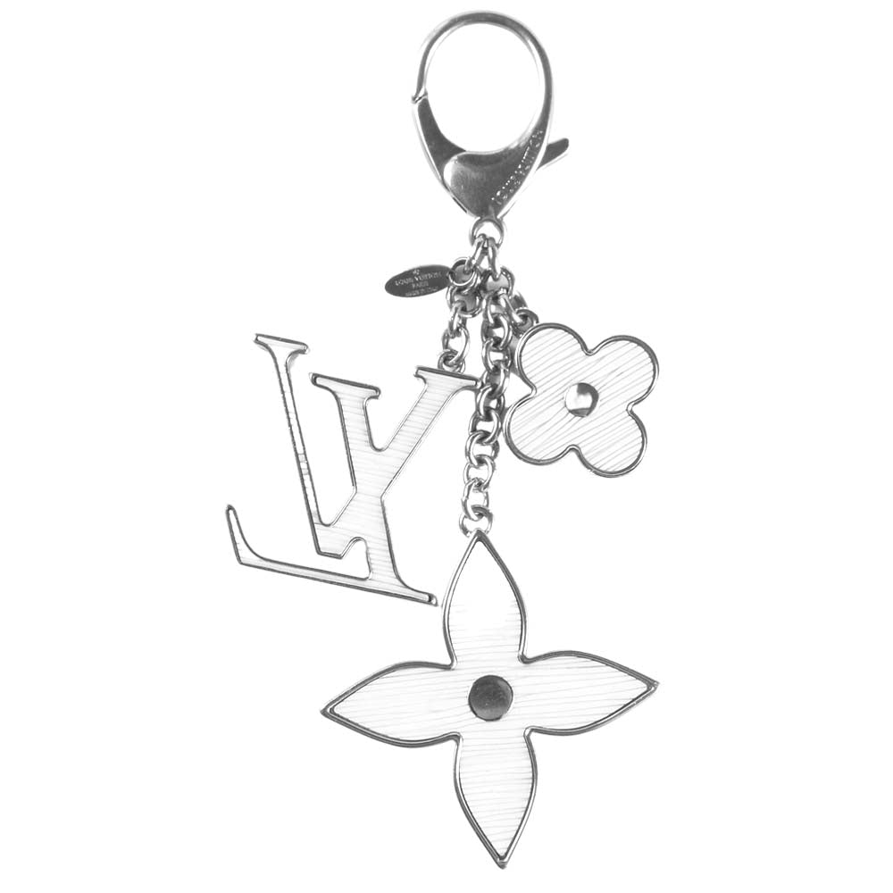 LOUIS VUITTON ルイ・ヴィトン M65085 ビジュー サック フルール ドゥ エピ チャーム キーホルダー ホワイト系【中古】