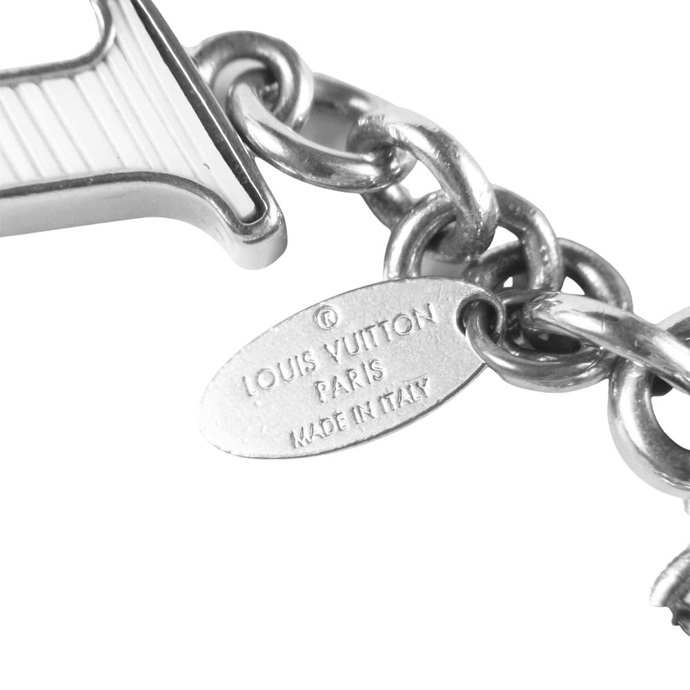LOUIS VUITTON ルイ・ヴィトン M65085 ビジュー サック フルール ドゥ エピ チャーム キーホルダー ホワイト系【中古】