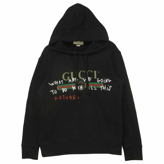 GUCCI グッチ 17AW 国内正規品 Coco Capitain ココ キャピタン パーカー コットン ブラック系【中古】