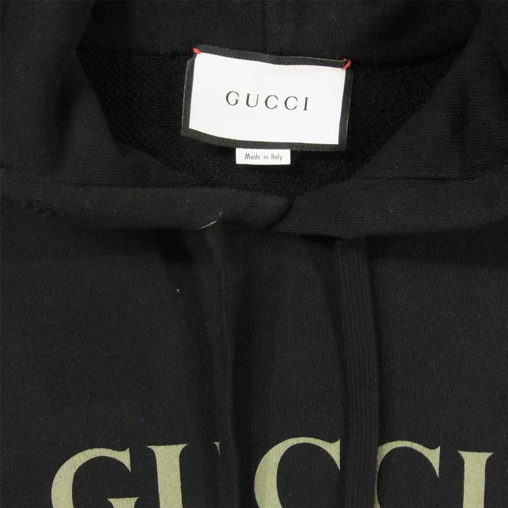 GUCCI グッチ 17AW 国内正規品 Coco Capitain ココ キャピタン パーカー コットン ブラック系【中古】