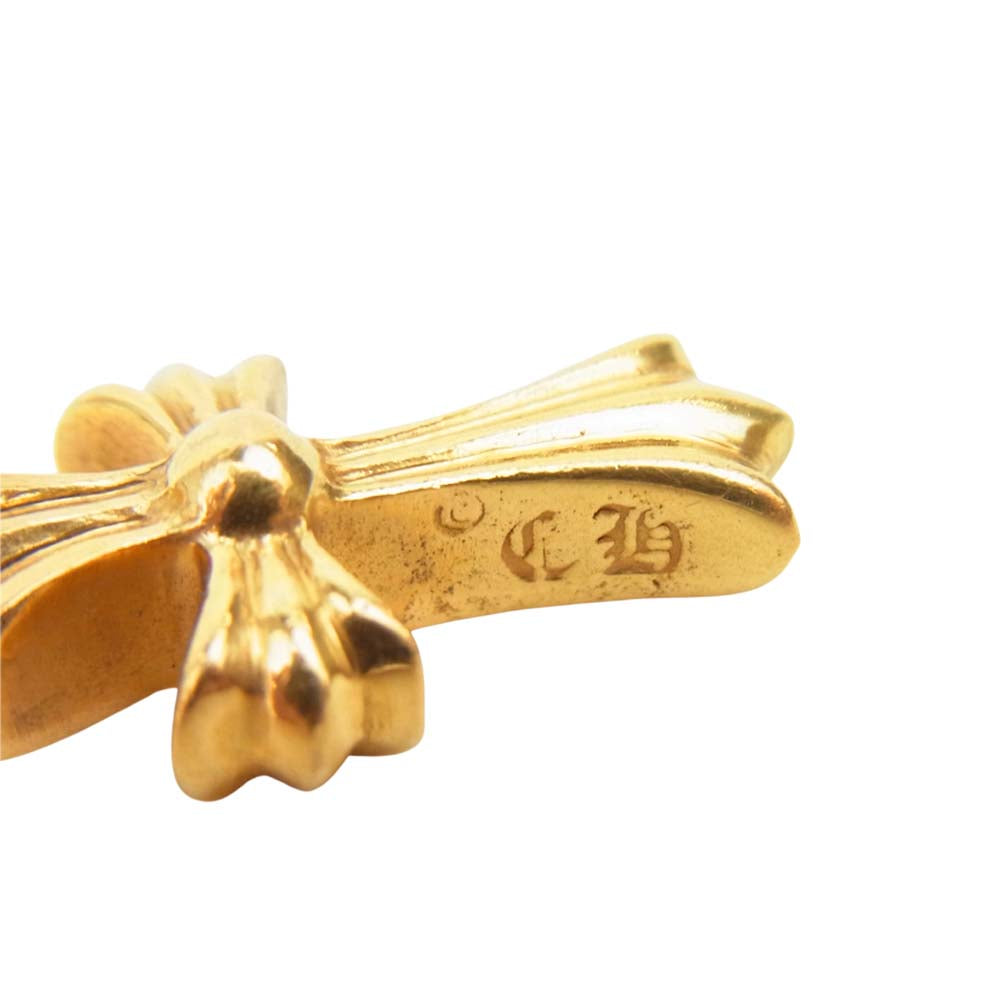 CHROME HEARTS クロムハーツ（原本無） 22K CRS BBYFAT DMND ベイビー ファット クロス ペンダントトップ ゴールド系【中古】