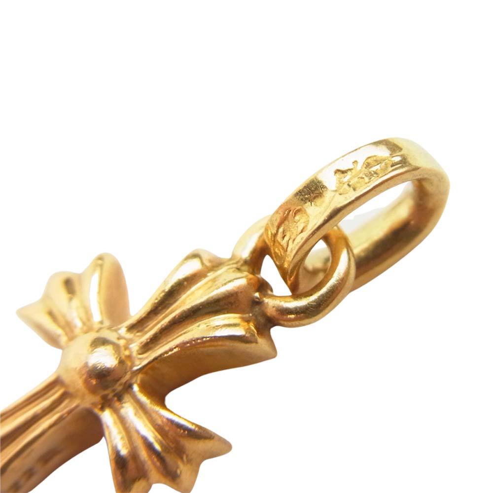 CHROME HEARTS クロムハーツ（原本無） 22K CRS BBYFAT DMND ベイビー ファット クロス ペンダントトップ ゴールド系【中古】