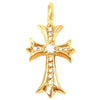 CHROME HEARTS クロムハーツ（原本無） 22K TNY CRS-F P DMND 22K タイニーファット クロス パヴェ ダイヤ ペンダントトップ ゴールド系【中古】
