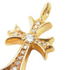 CHROME HEARTS クロムハーツ（原本無） 22K TNY CRS-F P DMND 22K タイニーファット クロス パヴェ ダイヤ ペンダントトップ ゴールド系【中古】