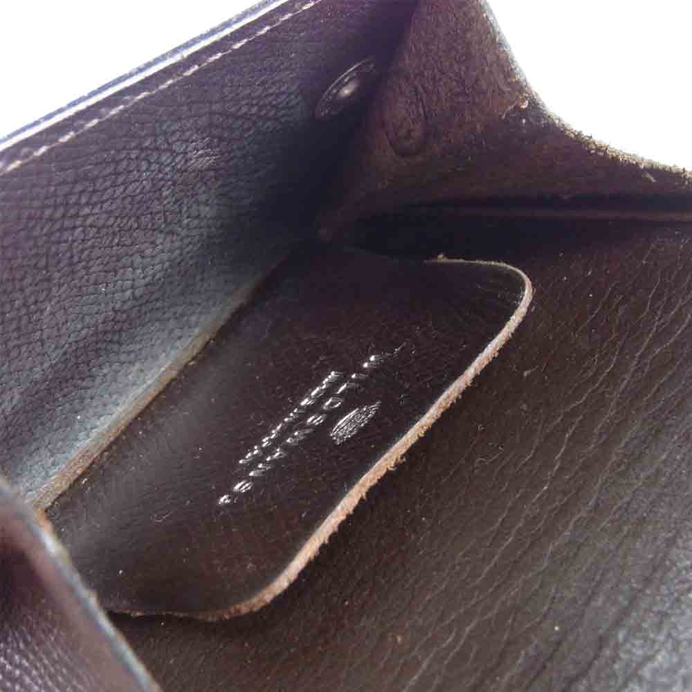 WILDSWANS ワイルドスワンズ TONGUE タング Eサドル コインケース 小銭入れ ダークブラウン系【中古】