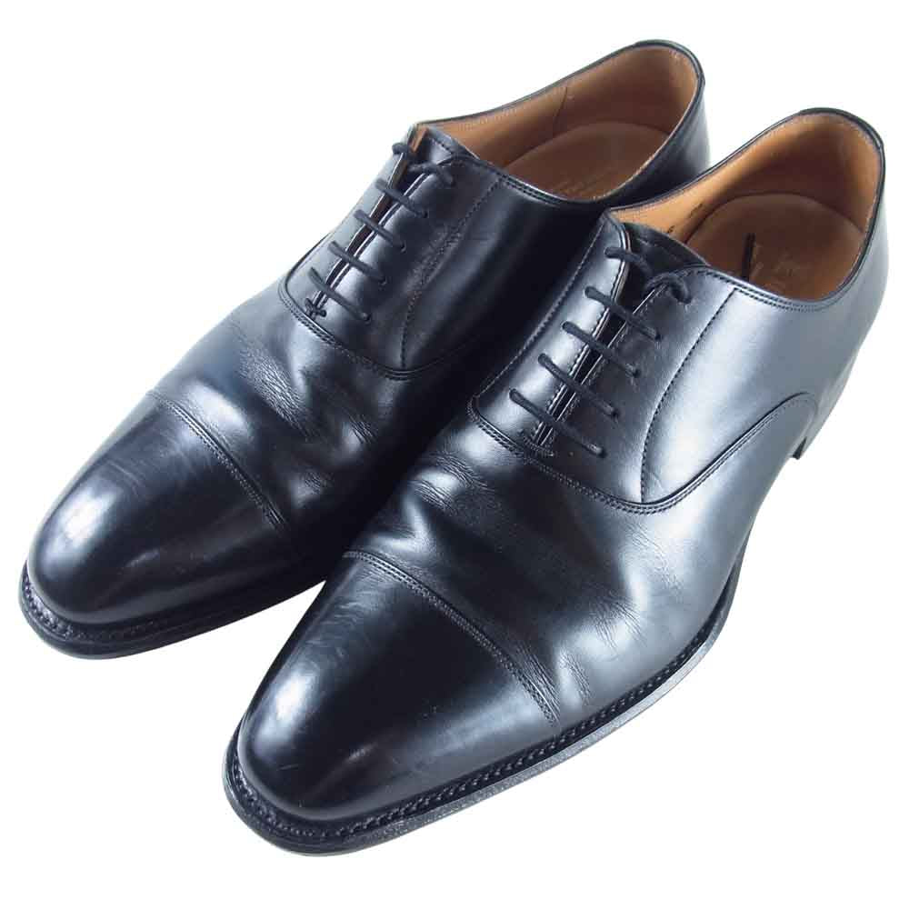 SCOTCH GRAIN スコッチグレイン オデッサ916 ストレートチップ ビジネスシューズ ブラック系 25【中古】