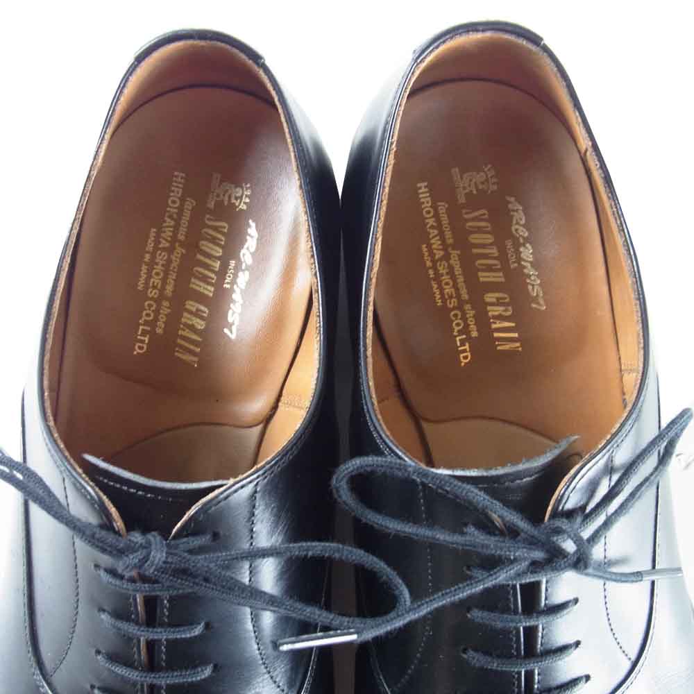 SCOTCH GRAIN スコッチグレイン オデッサ916 ストレートチップ ビジネスシューズ ブラック系 25【中古】