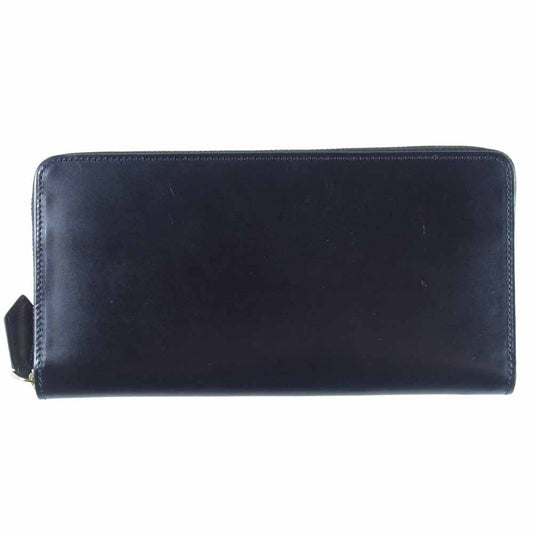 COCOMEISTER ココマイスター ジョージブライドル ロイヤルウォレット ラウンドファスナー 長財布 ブラック系【中古】