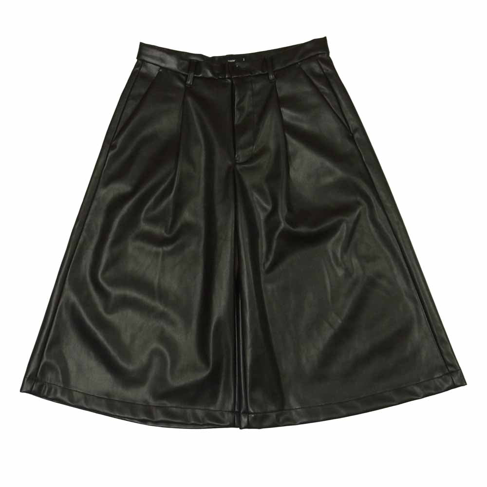 HARE ハレ HA010188TR シンセティック レザー 合成皮革 クロップド パンツ 中国製 ブラック系 S【中古】