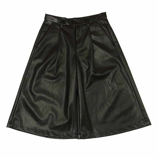 HARE ハレ HA010188TR シンセティック レザー 合成皮革 クロップド パンツ 中国製 ブラック系 S【中古】
