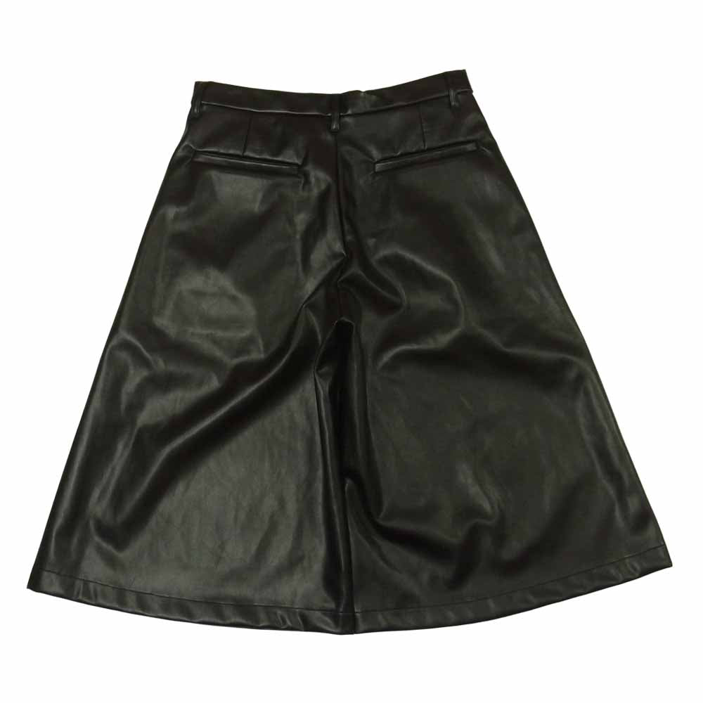 HARE ハレ HA010188TR シンセティック レザー 合成皮革 クロップド パンツ 中国製 ブラック系 S【中古】