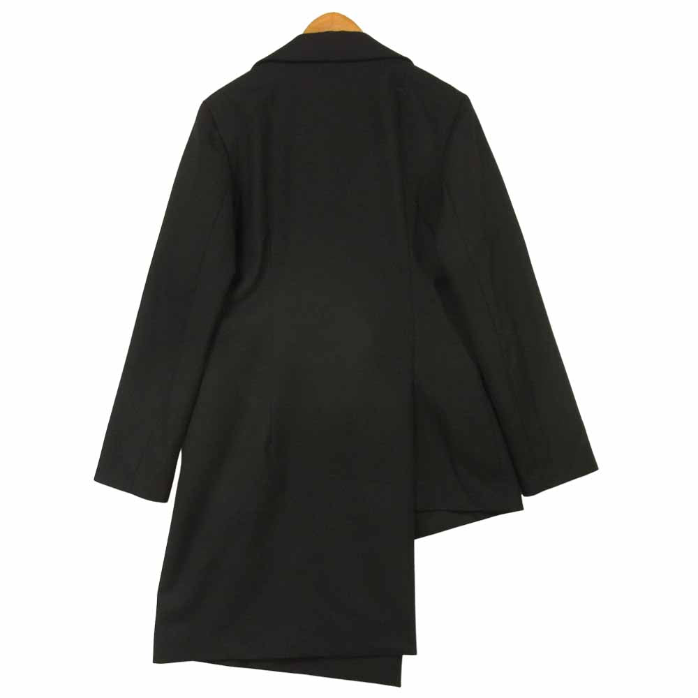 Yohji Yamamoto ヨウジヤマモト 20SS GA-J01-100 GroundY T/W Gabardine Asymmetry Jacket TWギャバジン アシンメトリー ジャケット ブラック系 1【美品】【中古】