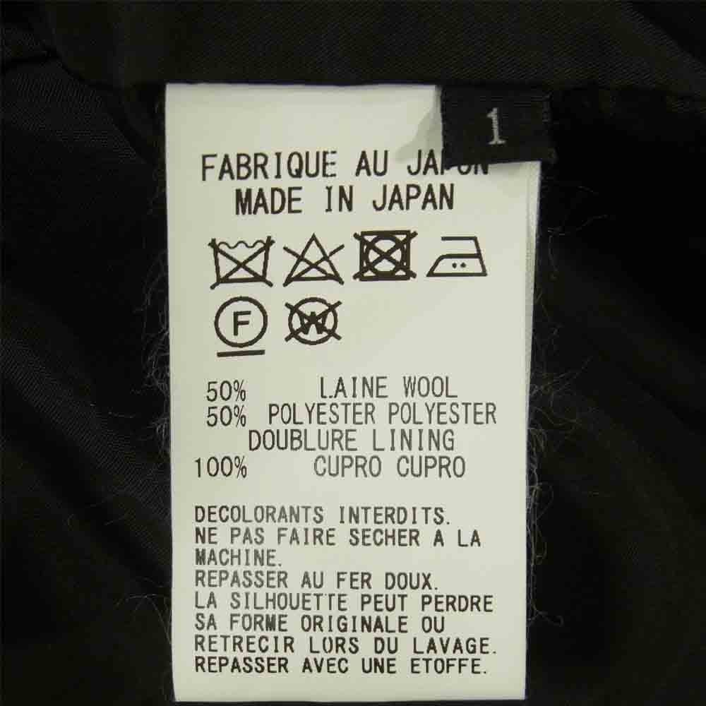Yohji Yamamoto ヨウジヤマモト 20SS GA-J01-100 GroundY T/W Gabardine Asymmetry Jacket TWギャバジン アシンメトリー ジャケット ブラック系 1【美品】【中古】