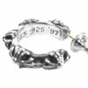 CHROME HEARTS クロムハーツ（原本有） HOOP CROSS SML クロス バンド フープ ピアス シルバー系【美品】【中古】