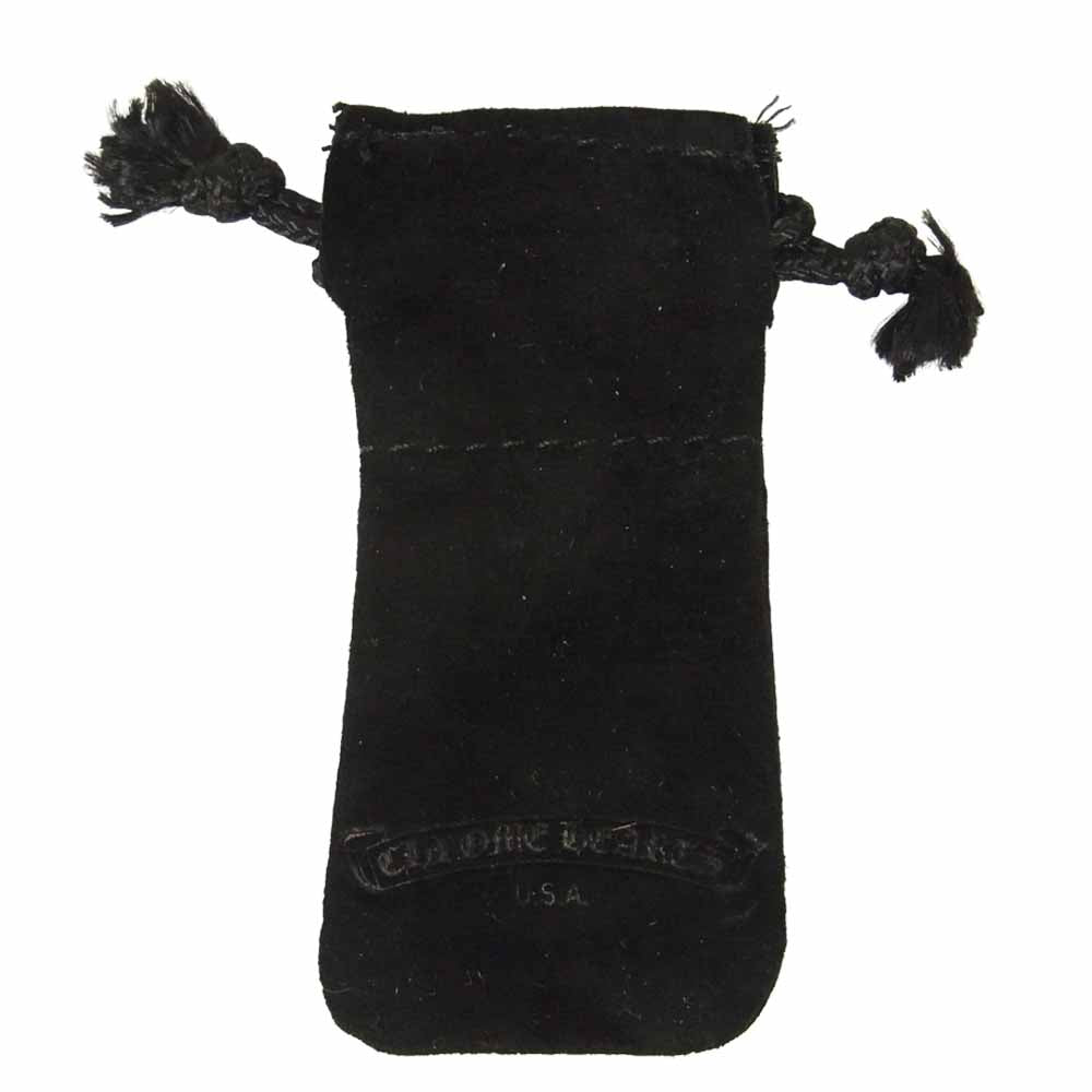 CHROME HEARTS クロムハーツ（原本有） HOOP CROSS SML クロス バンド フープ ピアス シルバー系【美品】【中古】