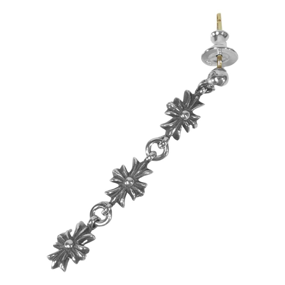 CHROME HEARTS クロムハーツ（原本有） TINY E CH PLS DROP3 タイニーE CHプラス 3連 ドロップ ピアス シルバー系【中古】