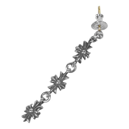 CHROME HEARTS クロムハーツ（原本有） TINY E CH PLS DROP3 タイニーE CHプラス 3連 ドロップ ピアス シルバー系【中古】