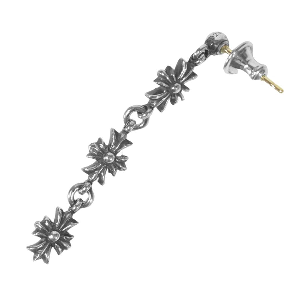 CHROME HEARTS クロムハーツ（原本有） TINY E CH PLS DROP3 タイニーE CHプラス 3連 ドロップ ピアス シルバー系【中古】