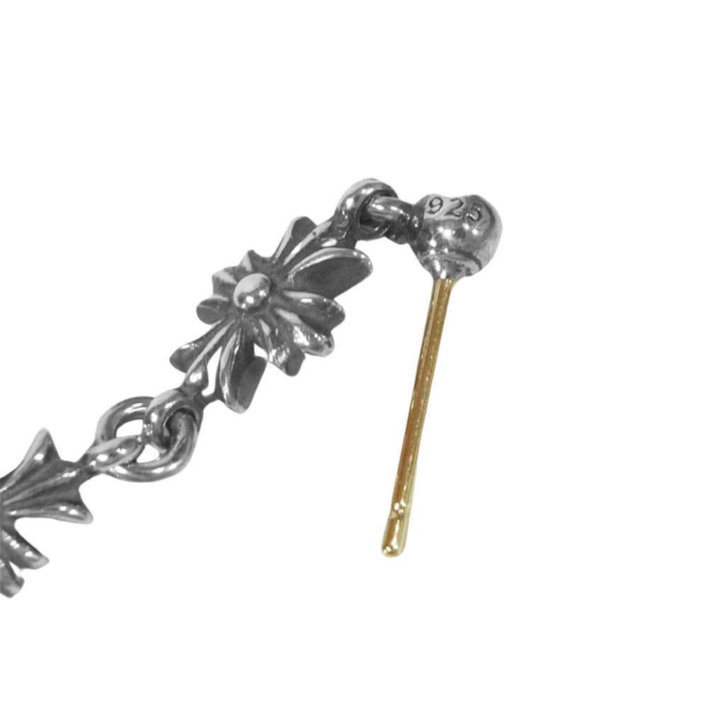 CHROME HEARTS クロムハーツ（原本有） TINY E CH PLS DROP3 タイニーE CHプラス 3連 ドロップ ピアス シルバー系【中古】