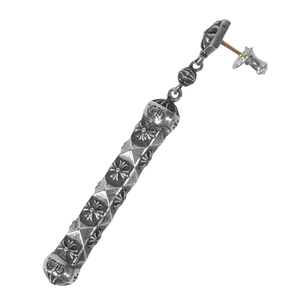 CHROME HEARTS クロムハーツ（原本有） DANGLE PYRMD PLUS ピラミッド プラス ドロップ ピアス シルバー系【美品】【中古】