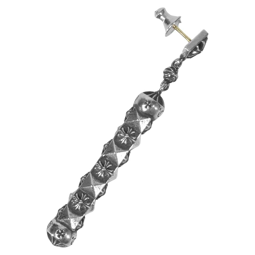 CHROME HEARTS クロムハーツ（原本有） DANGLE PYRMD PLUS ピラミッド プラス ドロップ ピアス シルバー系【美品】【中古】