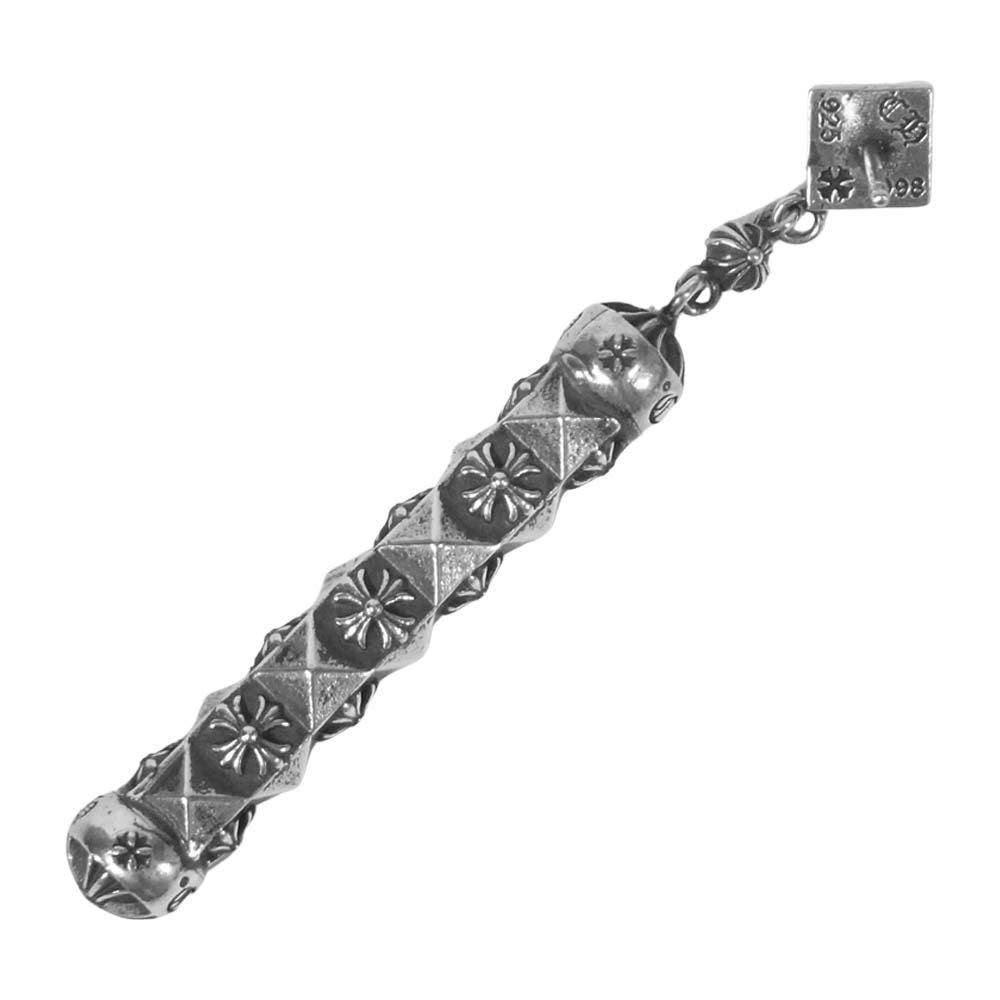 CHROME HEARTS クロムハーツ（原本有） DANGLE PYRMD PLUS ピラミッド プラス ドロップ ピアス シルバー系【美品】【中古】