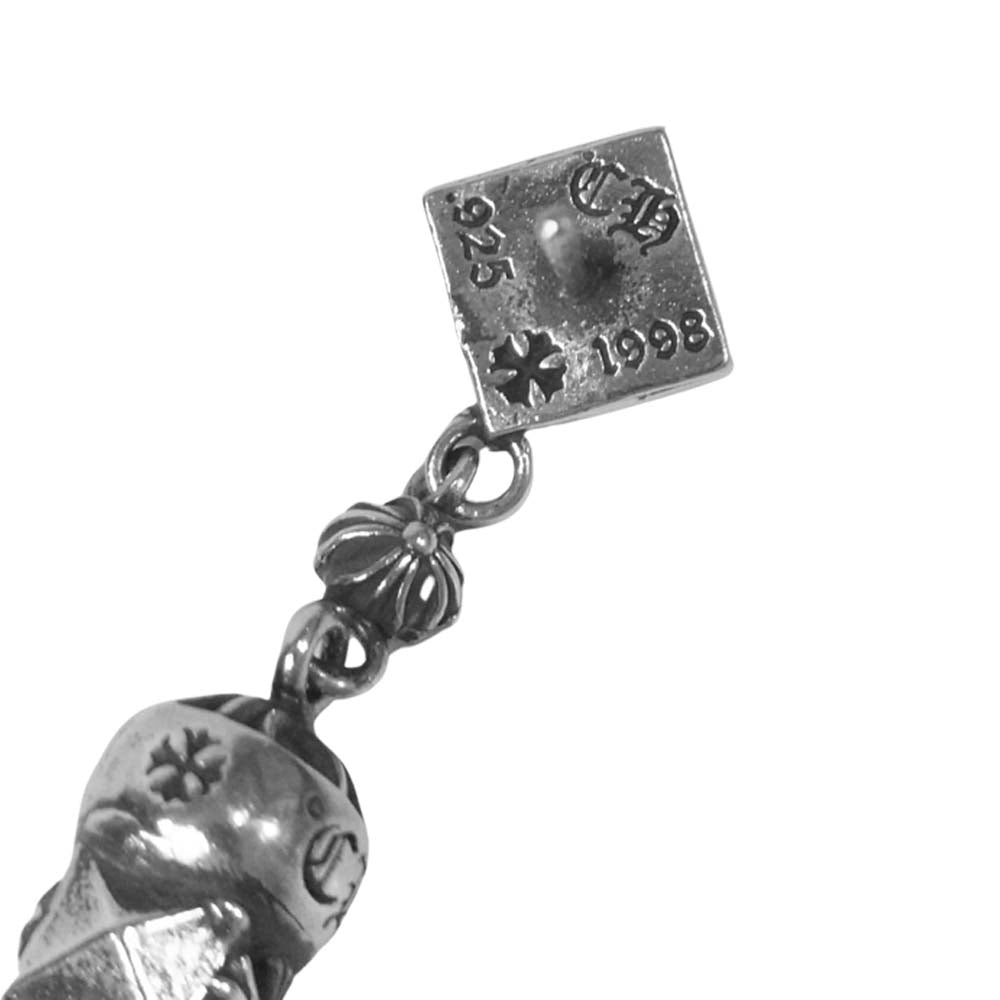 CHROME HEARTS クロムハーツ（原本有） DANGLE PYRMD PLUS ピラミッド プラス ドロップ ピアス シルバー系【美品】【中古】