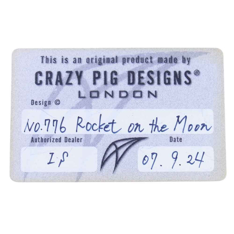 CRAZY PIG クレイジーピッグ ギャランティ付属 776 Rocket on the Moon ロケット オン ザ ムーン ペンダントトップ シルバー系【中古】