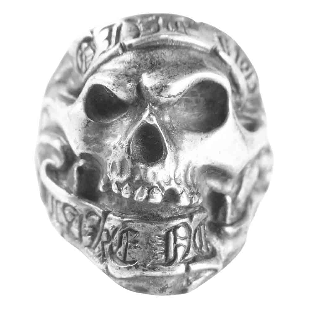 RAT RACE ラットレース GIVE NO TAKE NO SKULL RING ギブ ノー テイク ノー スカル リング シルバー系 16～17号程度【中古】