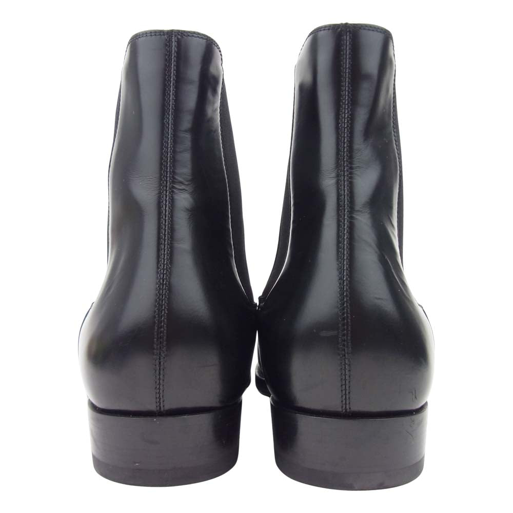 SAINT LAURENT サンローラン 443208 ワイアット チェルシー サイドゴア ブーツ ブラック系 42【中古】