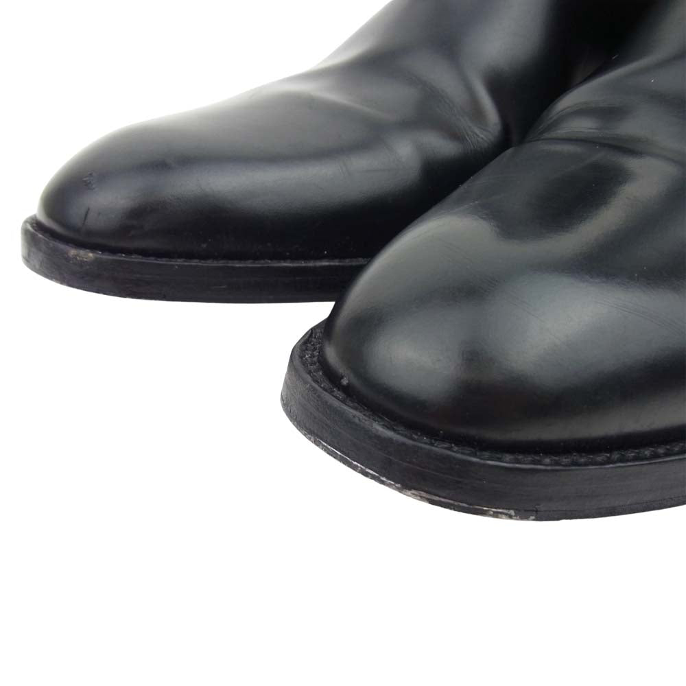 SAINT LAURENT サンローラン 443208 ワイアット チェルシー サイドゴア ブーツ ブラック系 42【中古】