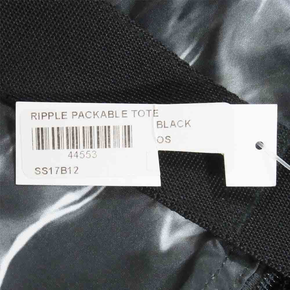 Supreme シュプリーム 17SS RIPPLE PACKABLE TOTE パッカブル トートバッグ ブラック系【新古品】【未使用】【中古】