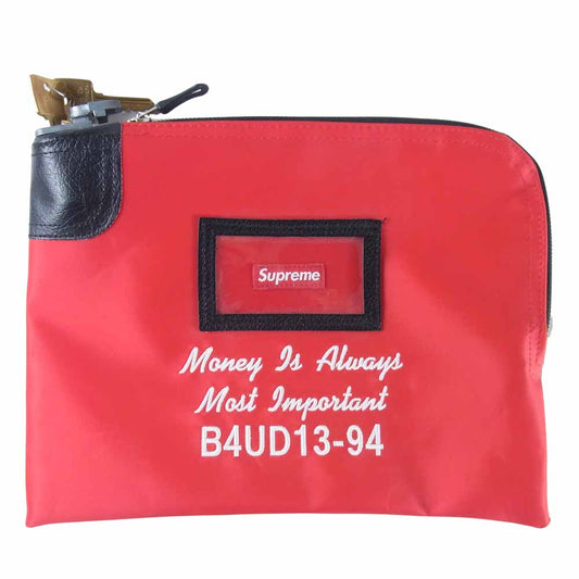Supreme シュプリーム 17AW Rifkin Safety Sac リフキン セーフティ サック クラッチバッグ レッド系【新古品】【未使用】【中古】