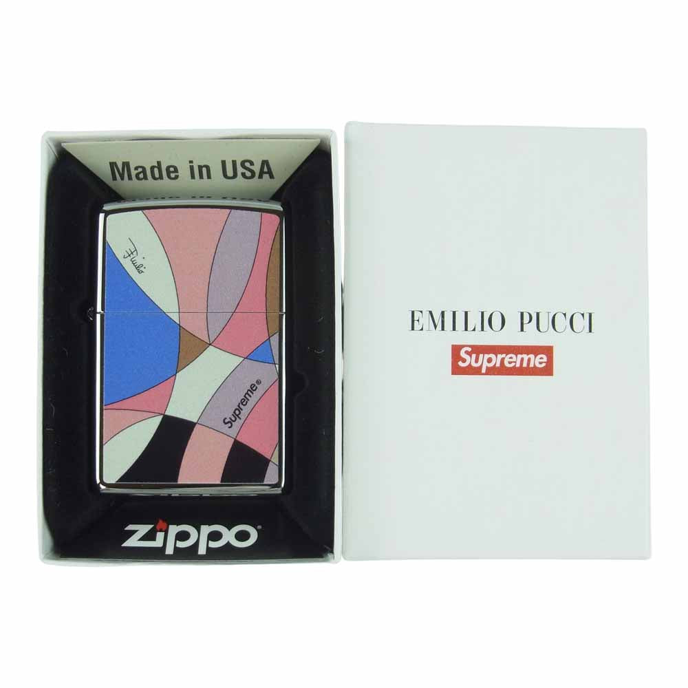 Supreme シュプリーム 21SS EMILIO PUCCI ZIPPO DUSTY PINK エミリオプッチ ジッポ ピンク系【新古品】【未使用】【中古】