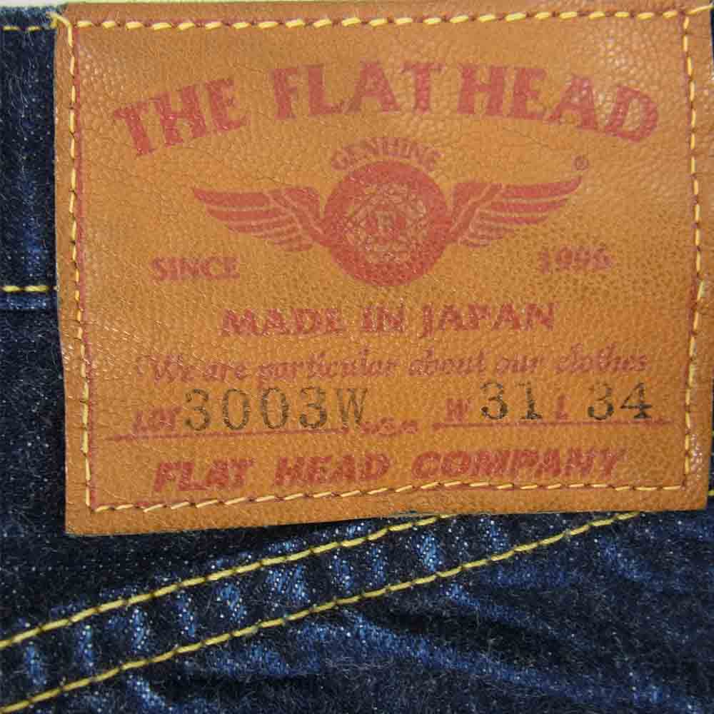 THE FLAT HEAD ザフラットヘッド 3003W 大戦モデル ストレート インディゴ 赤耳 インディゴブルー系 31【中古】