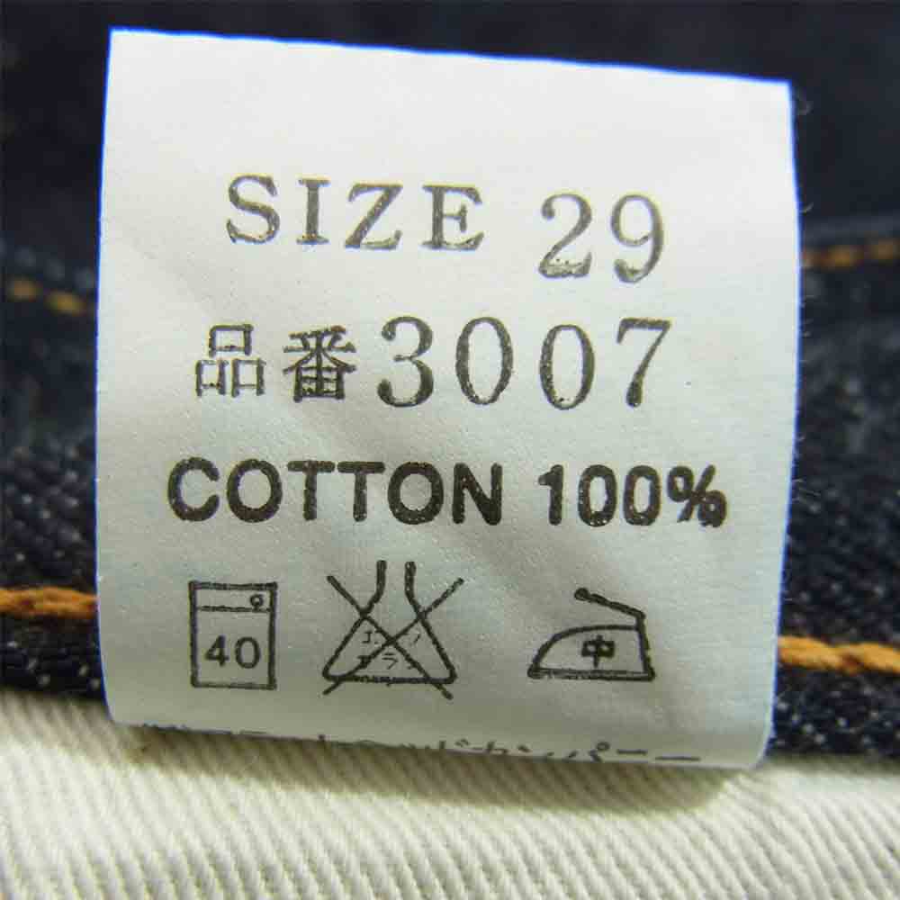 THE FLAT HEAD ザフラットヘッド 3007 ブーツカット インディゴ 赤耳 インディゴブルー系 29【中古】