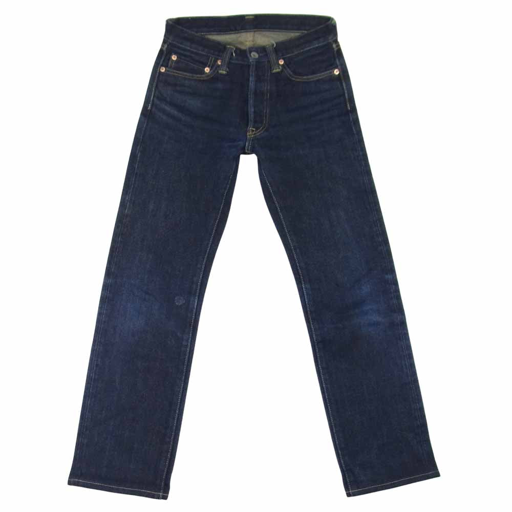 IRON HEART アイアンハート 634S ストレート 21oz セルビッチ エクストラヘビー インディゴブルー系 28【中古】